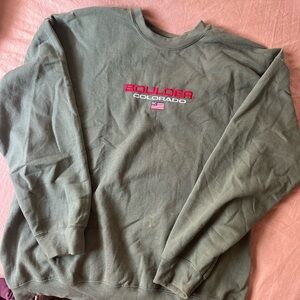 Vintage Green Boulder Colorado Crewneck sweatshirt